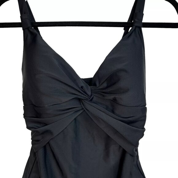 Disney Parks Black Mickey Mouse Adjustable Strap One Piece Swimsuit Size S - Picture 6 of 16